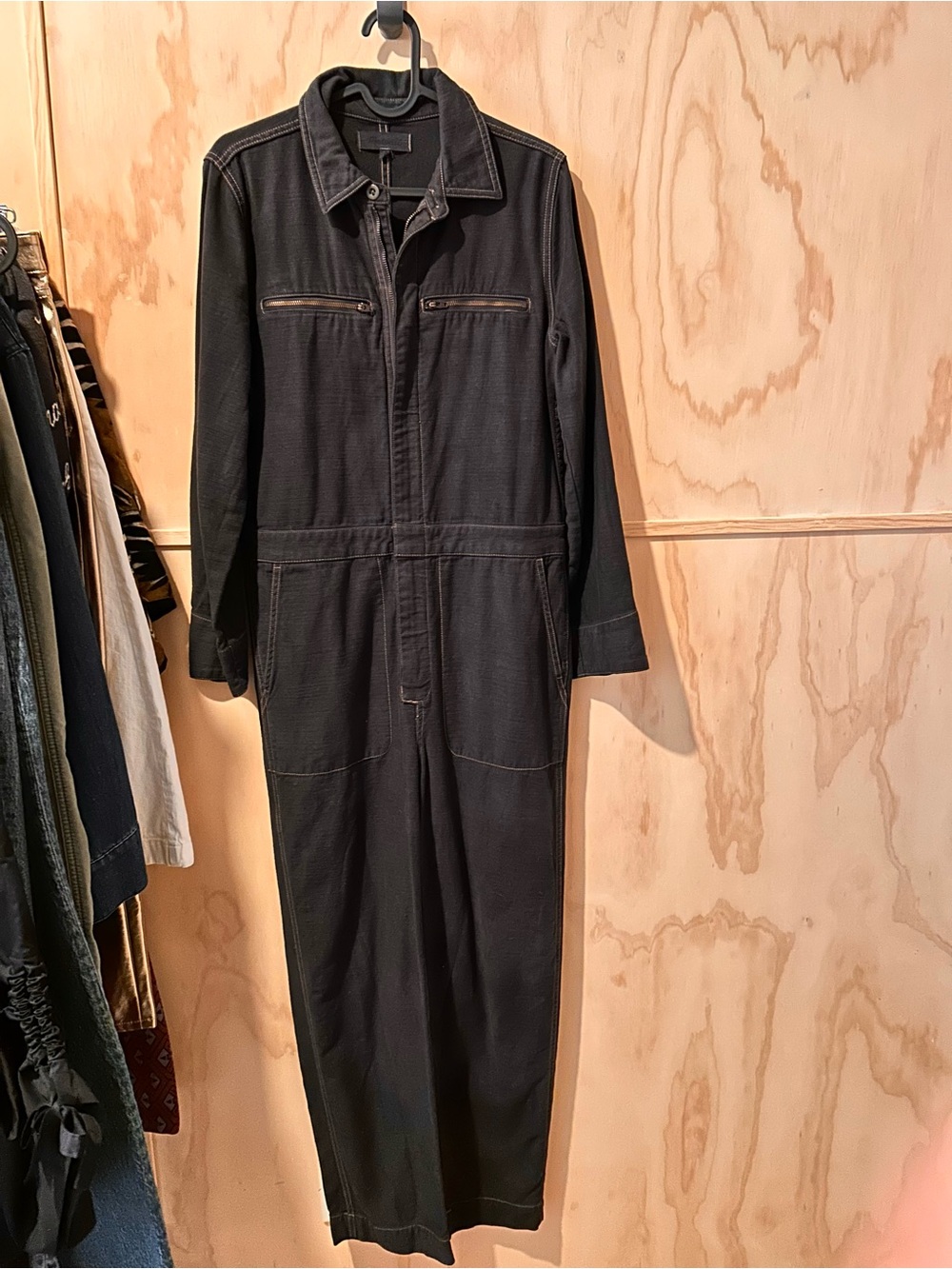 Madewell Dark Navy Long Sleeve Utility Jumpsuit/Coveralls Size US 6